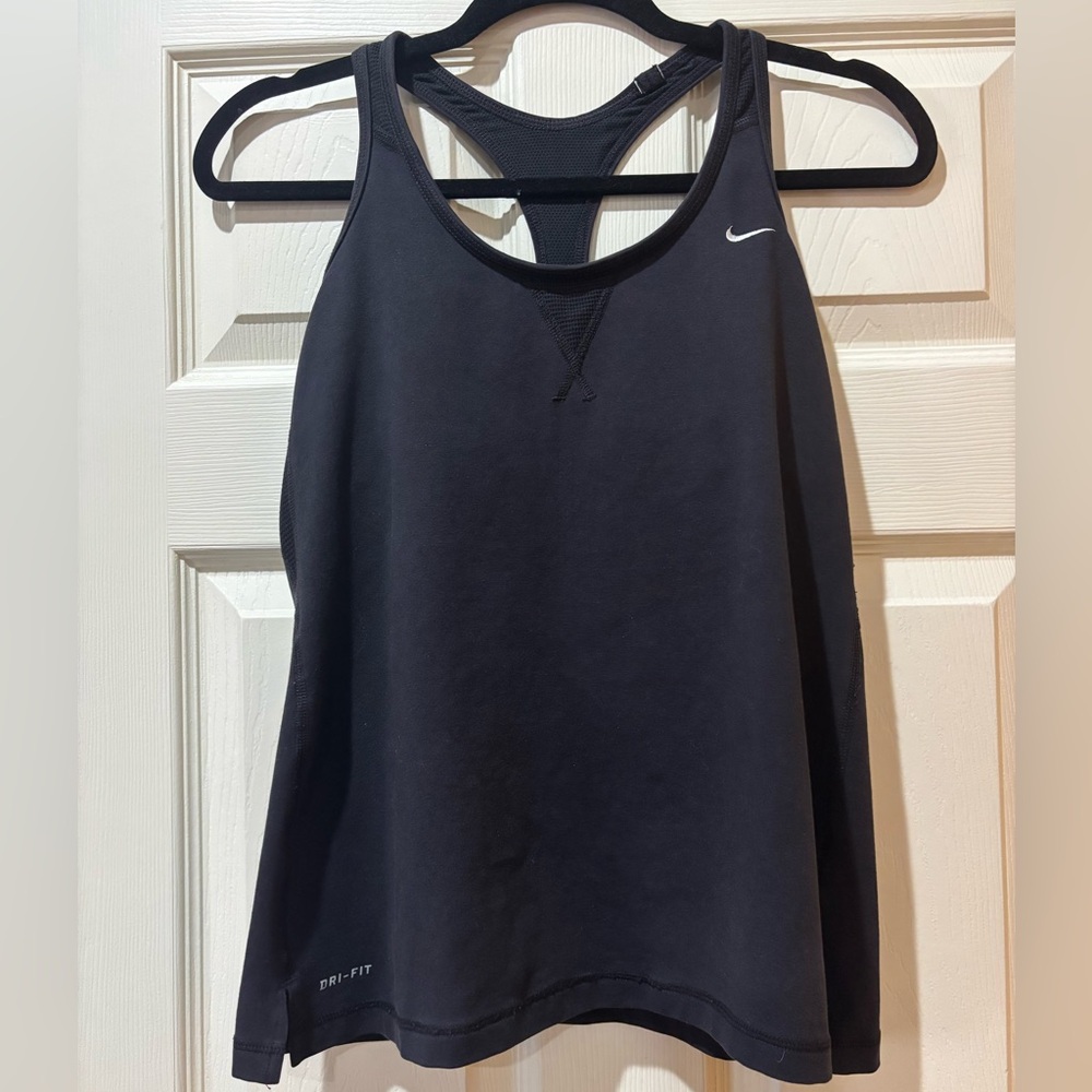 Nike Black Athletic Dri-Fit Racerback Tank Top